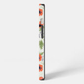 Elegant Poppies Oranje Floral Pattern iPhone Hoesje (Linkerkant)