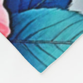 Elegant Poppies: Radiant Nature Art Fleece Deken (Hoek)