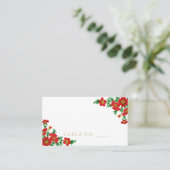 Elegant Poppy Red Flowers plaatst kaarten Plaatskaartje (Staand voorkant)