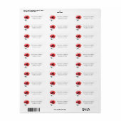 Elegant Poppy retour adres label (Full Sheet)