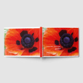 Elegant Poppy Sinaasappel Floral Rental Gastenboek (Volledig)