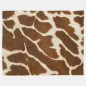 Elegant Populair Koe Faux Leather Collectie Fleece Deken (Voorkant (Horizontaal))