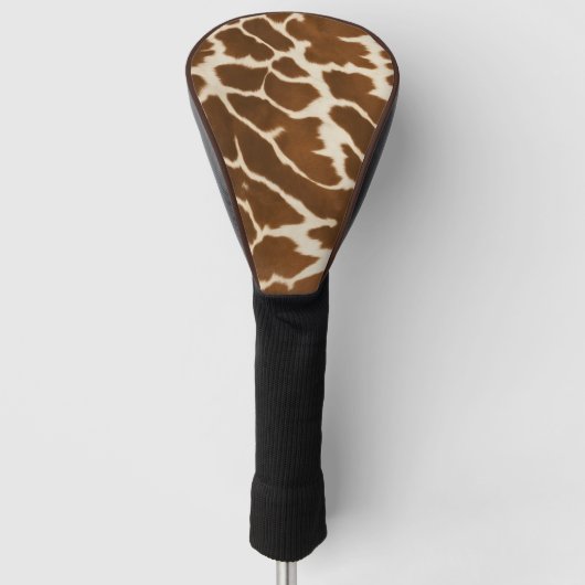 Elegant Populair Koe Faux Leather Collectie Golfheadcover (Voorkant)