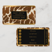 Elegant Populair Koe Faux Leather Collectie Visitekaartje (Voorkant / Achterkant)