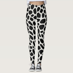 Elegant Populair Luxe Wit Luipaard Collectie Leggings