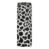 Elegant Populair Luxe Wit Luipaard Collectie Thermosbeker (Achterkant)