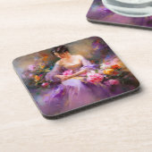 Elegant portret bier onderzetter (Linkerzijde)