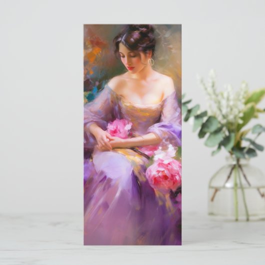 Elegant portret Bladwijzer Menu (Staand voorkant)