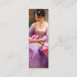 Elegant portret Bladwijzer Mini Visitekaartje