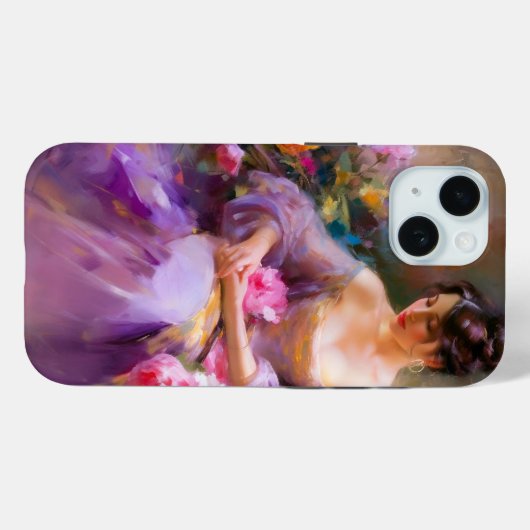 Elegant portret Case-Mate iPhone case (Achterkant (horizontaal))