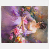 Elegant portret fleece deken (Voorkant (Horizontaal))