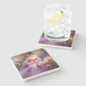 Elegant portret stenen onderzetter (Zijkant)