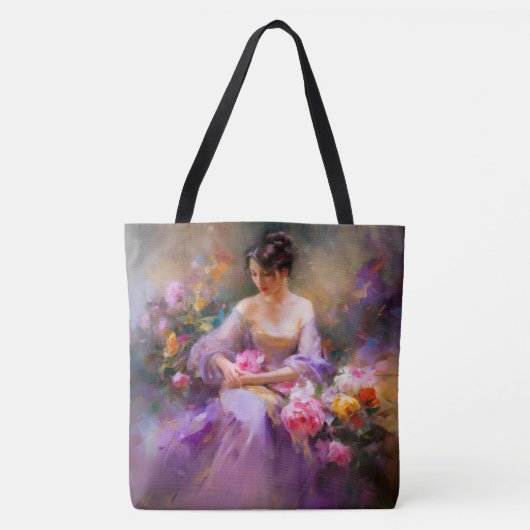 Elegant portret tote bag (Voorkant)