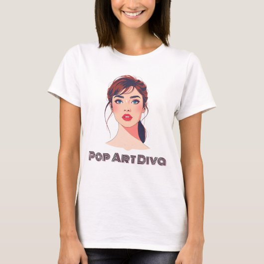 Elegant portret van een vrouw t-shirt (Voorkant)
