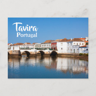 Elegant Portugal Romeinse brug in Tavira Briefkaart