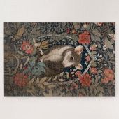 Elegant Possum William Morris geïnspireerd Bloemen Legpuzzel (Horizontaal)