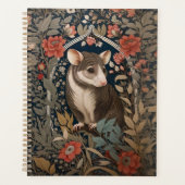 Elegant Possum William Morris geïnspireerd Bloemen Planner (Voorkant)