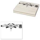 Elegant Post Kaart Rubberstempel (Gestempeld)