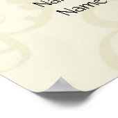 Elegant Poster voor zitplaatsen (Hoek)