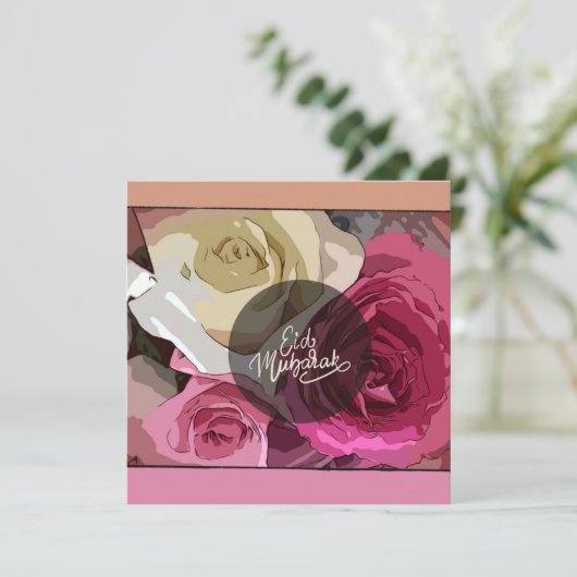 Elegant postkaartenontwerp (Staand voorkant)