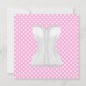 ELEGANT POT PINK BACHELORETTE ARTIJ INVITE KAART (Achterkant)