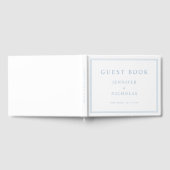 Elegant Powder Blue Wedding Gastenboek (Volledig)
