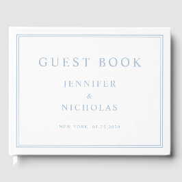 Elegant Powder Blue Wedding Gastenboek