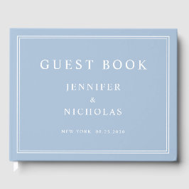 Elegant Powder Blue Wedding Gastenboek