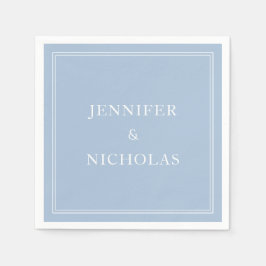 Elegant Powder Blue Wedding Servet