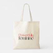 Elegant "Powerfully Feminine" Chic Black Hat Graph Tote Bag (Achterkant)