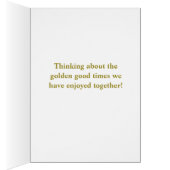 Elegant, prachtige Golden Sunset Reflection Kaart (Binnen (Rechts))