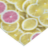 Elegant Prachtige Roze en Geel Lemon Pattern Tafelkleed (Gekanteld)