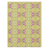 Elegant Prachtige Roze en Geel Lemon Pattern Tafelkleed (Voorkant)