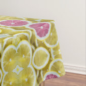Elegant Prachtige Roze en Geel Lemon Pattern Tafelkleed (Voorbeeld)