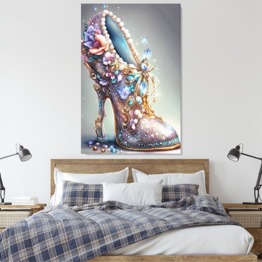 Elegant - Premium omwikkeld canvas (glans) (Insitu (Slaapkamer))