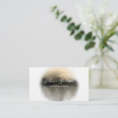 Elegant Premium Pearl Gold-Waterverf Abstract Visitekaartje (Staand voorkant)