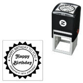 Elegant Premium Verjaardag Zelfinkende Stempel Ont (In situ)