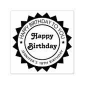 Elegant Premium Verjaardag Zelfinkende Stempel Ont (Design)