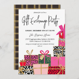 Elegant Presents Christmas Gift Exchange Party Kaart