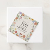 Elegant Pressed Flowers Waterverf Dank u Bedankjes Labels (In situ)