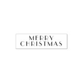 Elegant Prettig Kerstfeest Zelfinktende Stempel (Design)