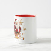 Elegant Prettig Kerstmis Kerstman Mok (Midden)