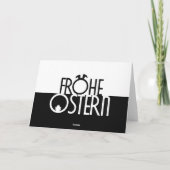 Elegant prettig Pasen voor je dierbaren! Kaart (Achterkant)