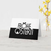 Elegant prettig Pasen voor je dierbaren! Kaart (Gele Bloem)