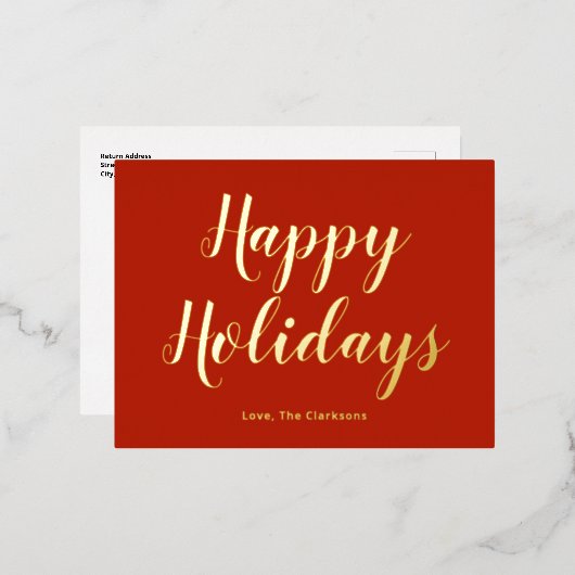 Elegant Prettige feestdagen (Voorkant / Achterkant)