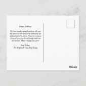 Elegant Prettige feestdagen Black Gold Custom Busi Briefkaart (Achterkant)