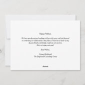 Elegant Prettige feestdagen Black Gold Custom Busi Feestdagenkaart (Achterkant)