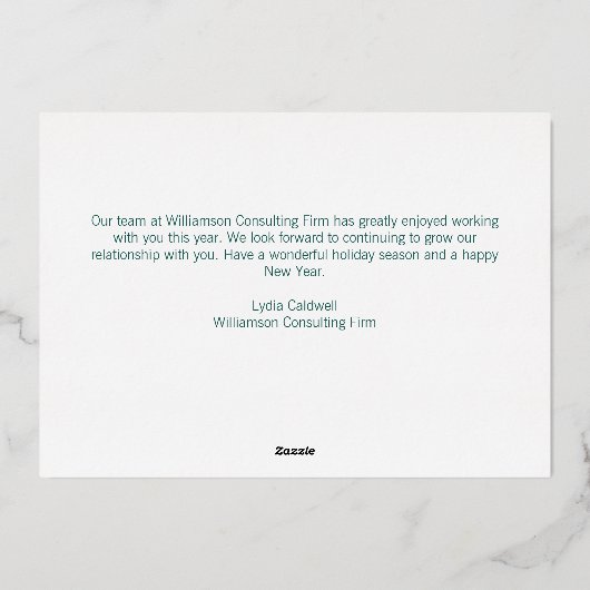 Elegant Prettige feestdagen Custom Green Forest Go (Achterkant)