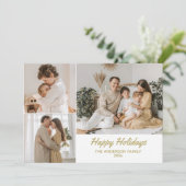 Elegant Prettige feestdagen met kerstkaart (Staand voorkant)