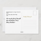 Elegant Prettige feestdagen met kerstkaart (Achterkant)